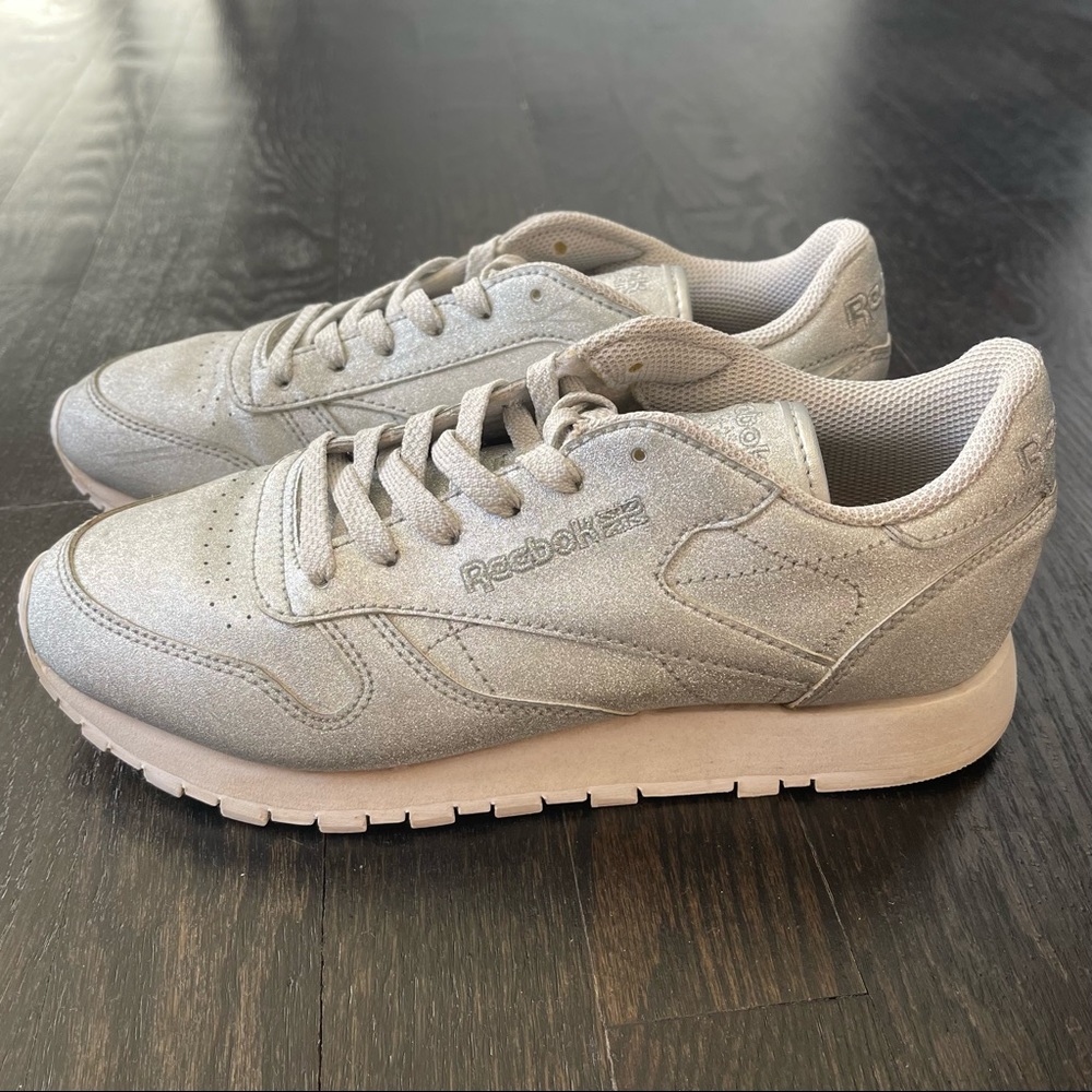 Reebok Glitter Classic Leather Sneakers